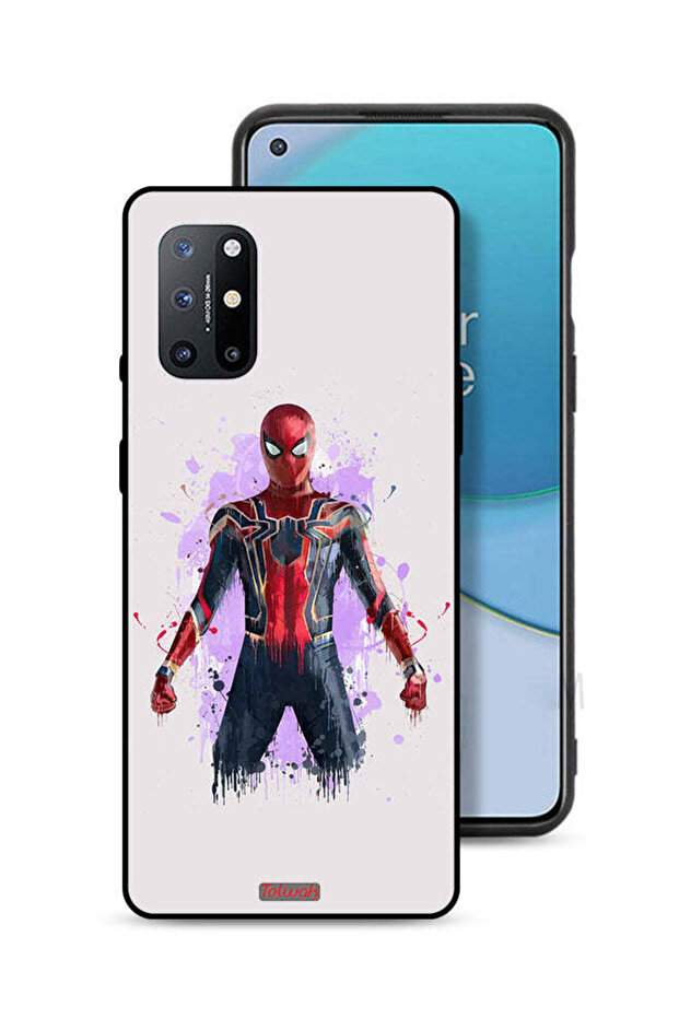 غطاء حماية لهاتف OnePlus 8T Plus 5G بتصميم العنكبوت الحديدي