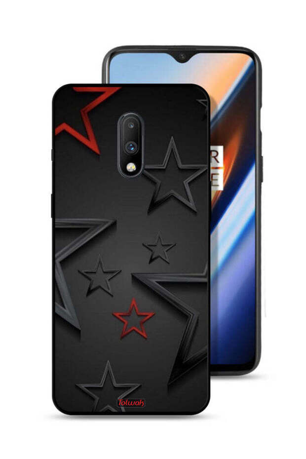 غطاء حماية بنقشة نجوم لهاتف OnePlus 7
