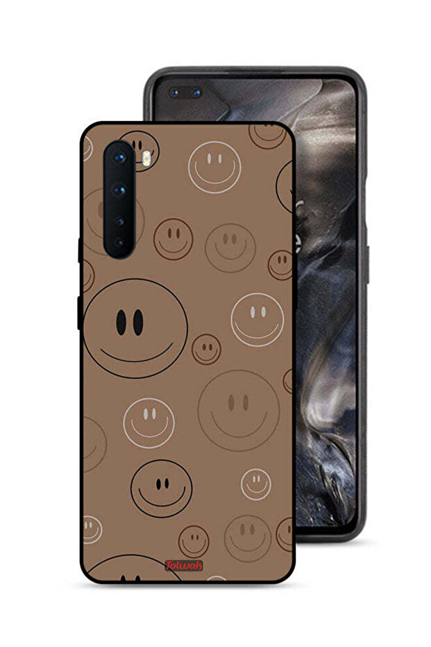 غطاء حماية لهاتف OnePlus Nord بنقشة وجوه مبتسمة - 1