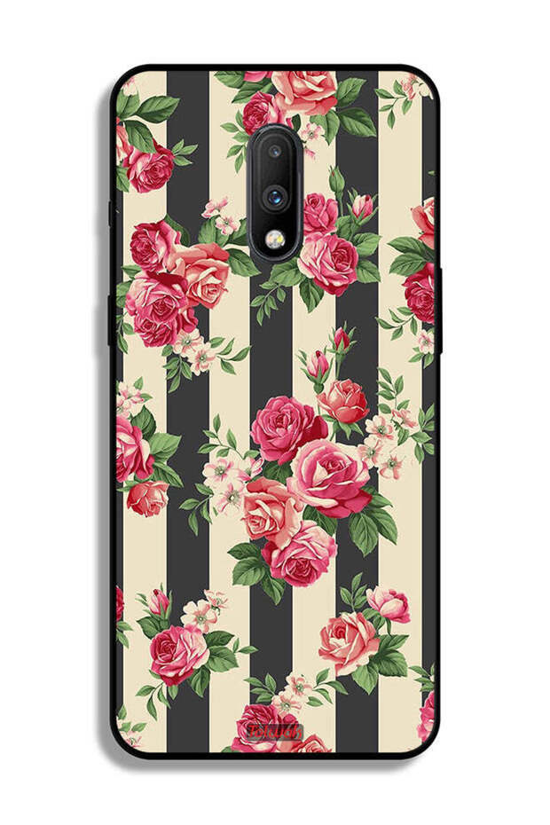 غطاء حماية لهاتف OnePlus 7 بنقشة الورود - 2