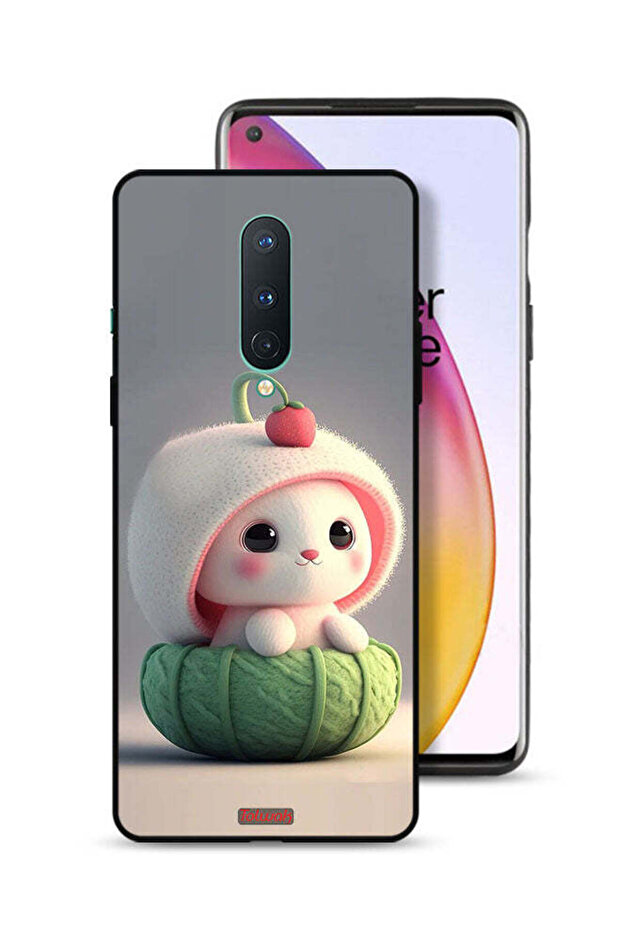 غطاء حماية لهاتف OnePlus 8 على شكل أرنب صغير لطيف