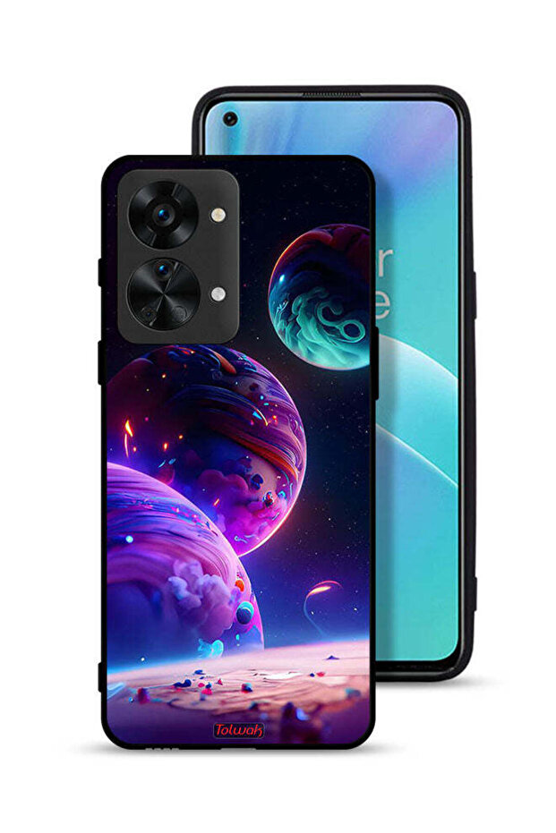 غطاء حماية لهاتف OnePlus Nord 2T 5G بنمط كوكبي