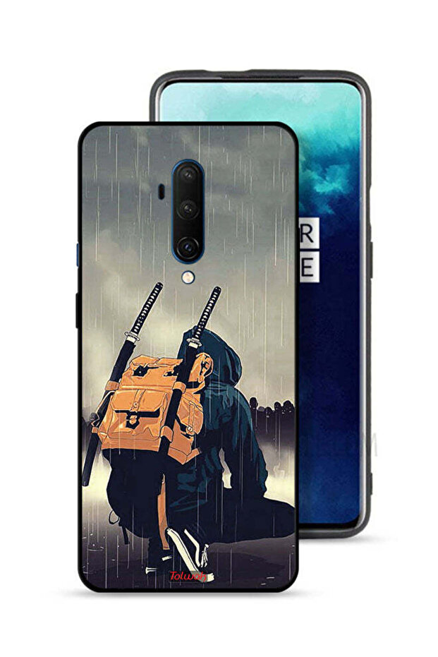 غطاء حماية لهاتف OnePlus 7T Pro بتصميم سيف ساموراي رقمي