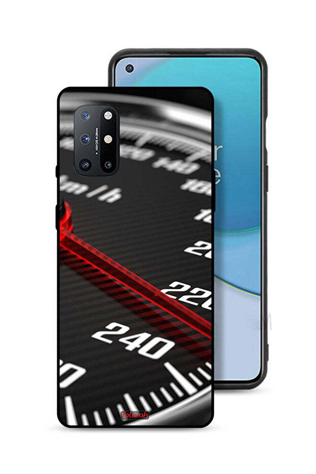 غطاء حماية لجهاز OnePlus 8T 5G مزود بمقياس السرعة