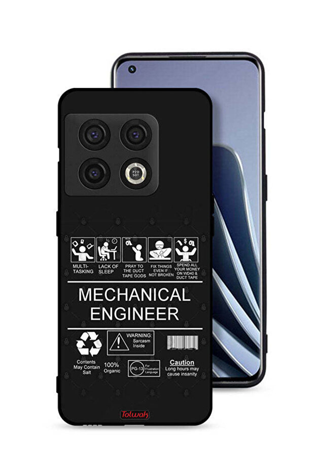 غطاء حماية لهاتف OnePlus 10 Pro 5G، ملصق مهندس ميكانيكي