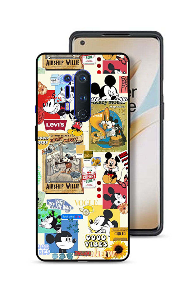 غطاء حماية لهاتف OnePlus 8 Pro مع ملصقات Happy and Stickers