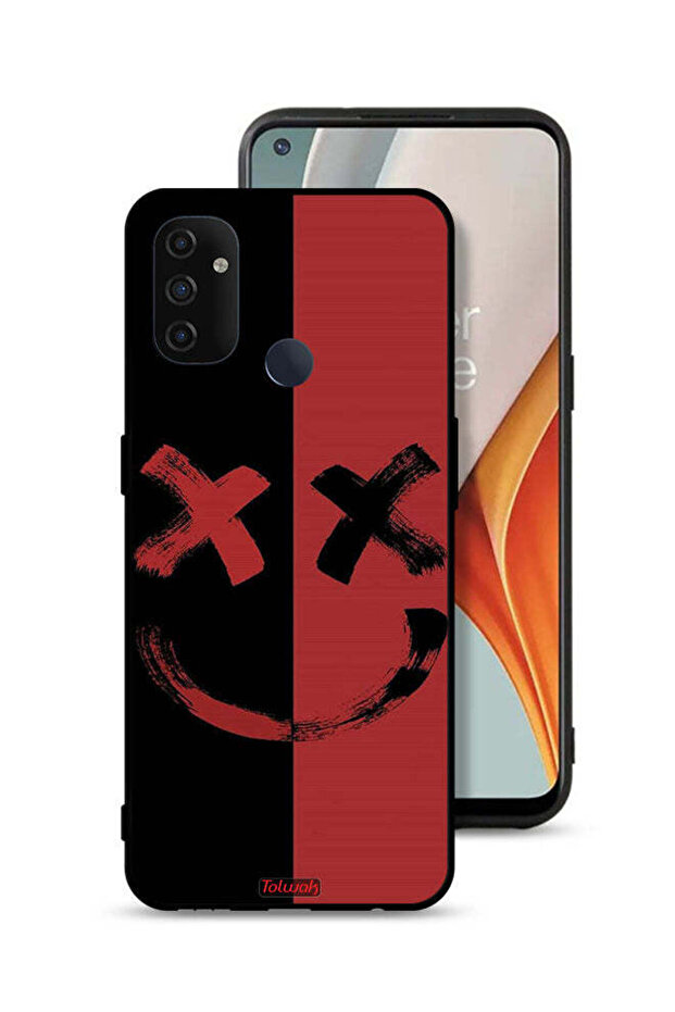 غطاء حماية لهاتف OnePlus Nord N100 بنمط فن الخط المارشميلو