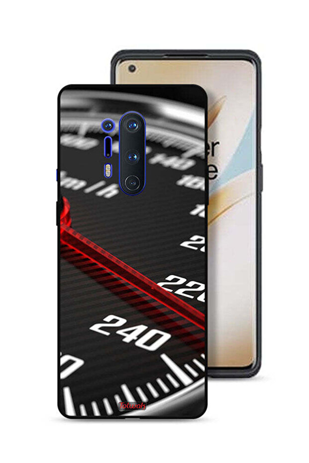 غطاء حماية لجهاز OnePlus 8 Pro مع عداد السرعة