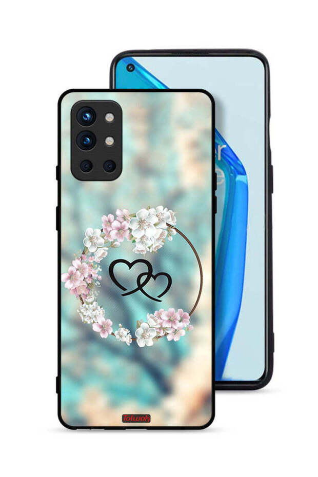 OnePlus 9R 5G Protective Case Cover Hearts In Ring Art