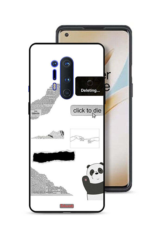 غطاء حماية لهاتف OnePlus 8 Pro بتصميم باندا