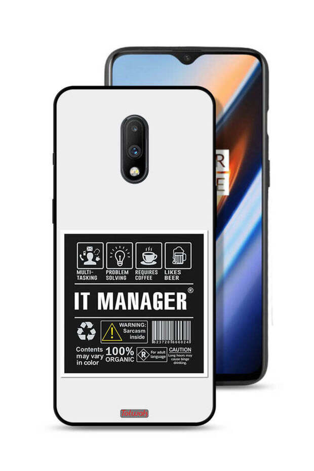 OnePlus 7 Protective Case Cover It Manager Sticker