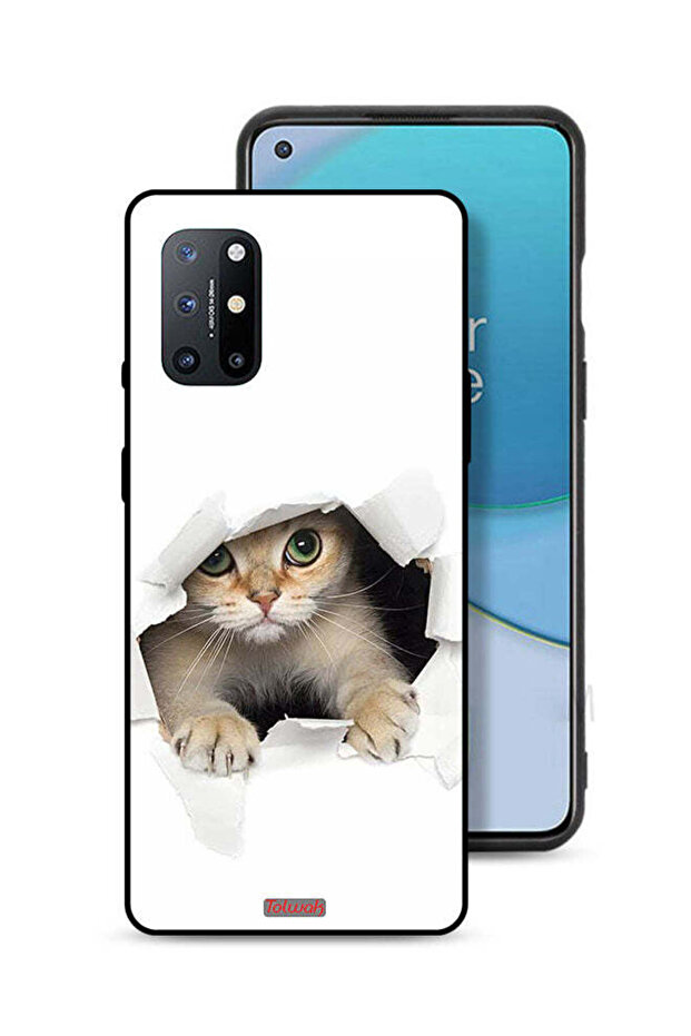 غطاء حماية لهاتف OnePlus 8T 5G بتصميم قطة