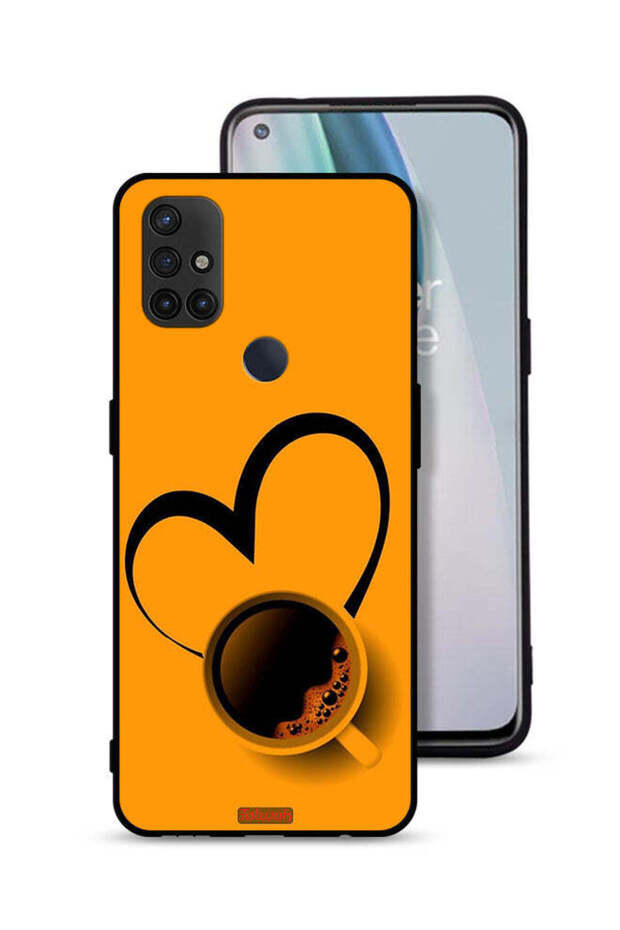 غطاء حماية لهاتف OnePlus Nord N10 5G بفنجان قهوة