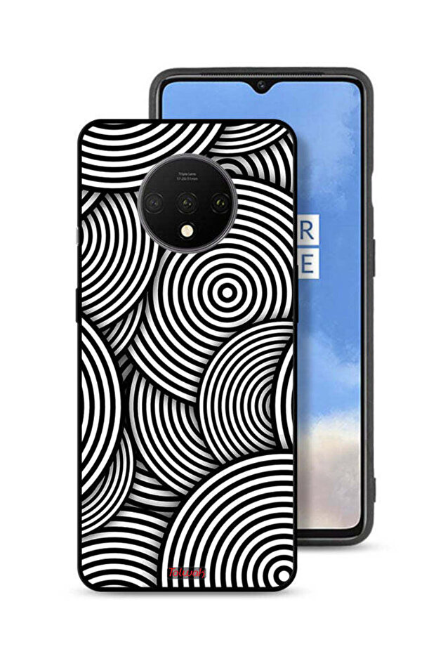 غطاء حماية لهاتف OnePlus 7T بنمط دوائر وهمية