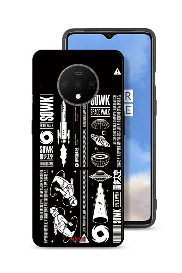 غطاء حماية لهاتف OnePlus 7T بملصق Sowk Space Walk