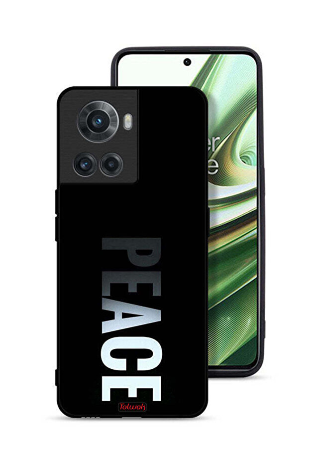 غطاء حماية لهاتف OnePlus 10R 5G بتصميم Peace
