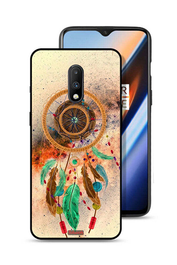 غطاء حماية لهاتف OnePlus 7 بتصميم ماندالا ريش معلق