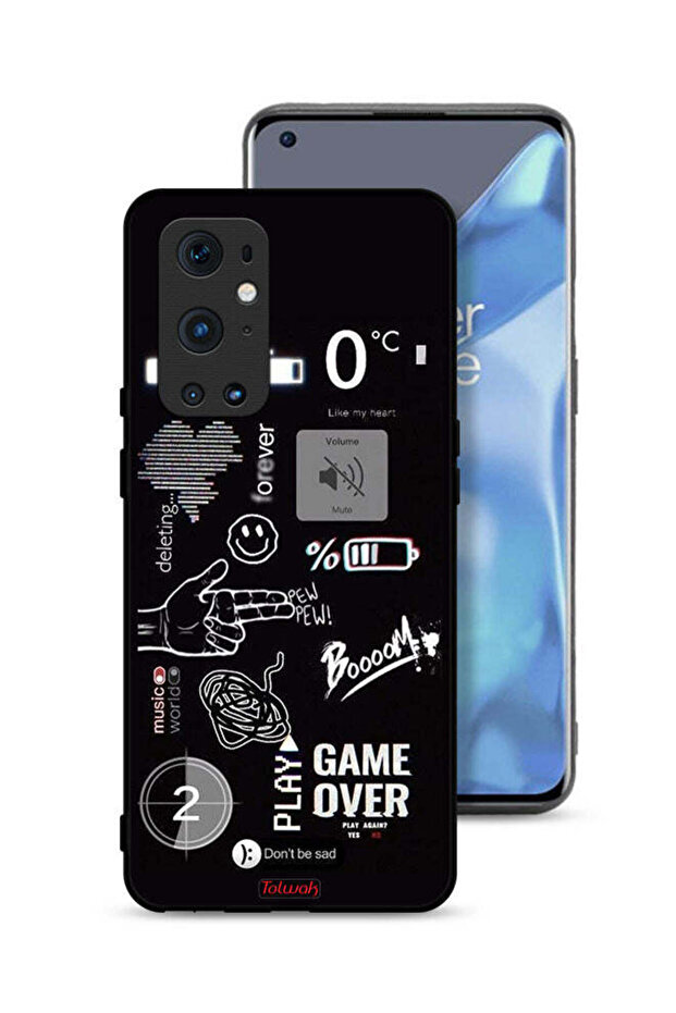 غطاء حماية لهاتف OnePlus 9 Pro 5G Game Over Pew Pew