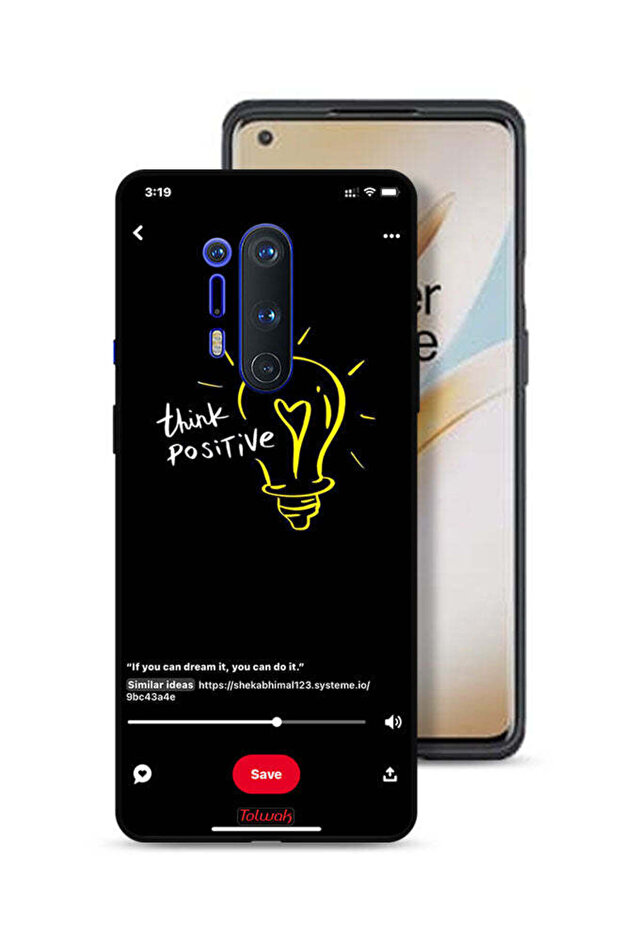 غطاء حماية لهاتف OnePlus 8 Pro - فكر بإيجابية