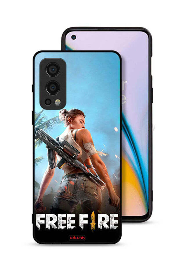 غطاء حماية لجهاز OnePlus Nord 2 5G بتصميم فري فاير