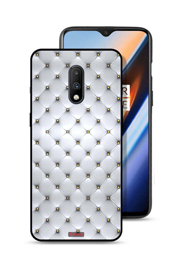 غطاء حماية لهاتف OnePlus 7 مطبوع عليه دبابيس على القماش