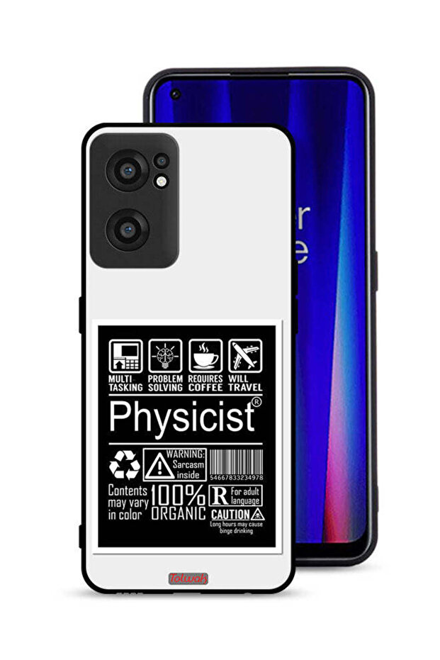 غطاء حماية لهاتف OnePlus Nord CE 2 5G بملصق فيزيائي