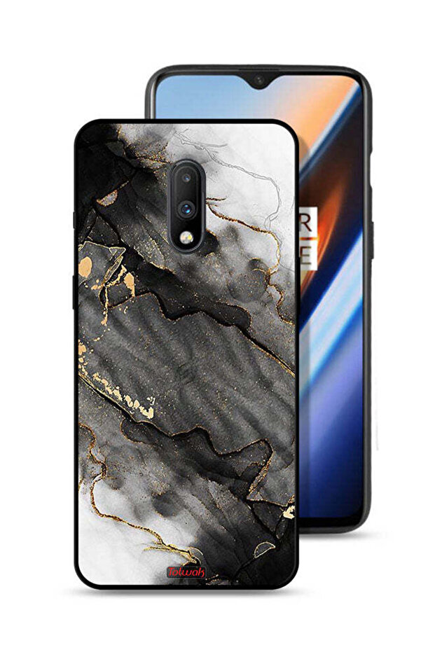 غطاء حماية لهاتف OnePlus 7 من الرخام اللامع