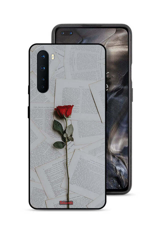 غطاء حماية لهاتف OnePlus Nord وردي على ورق