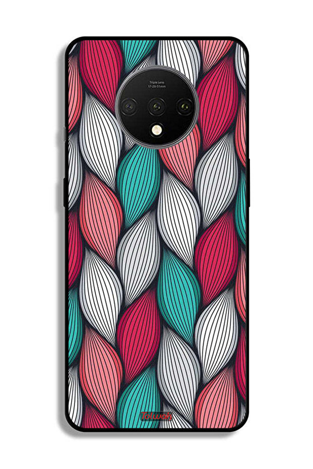 OnePlus 7T Protective Case Cover Feather Pattern - 2