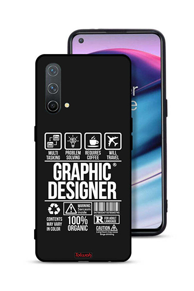 غطاء حماية لهاتف OnePlus Nord CE 5G - ملصق مصمم جرافيكي