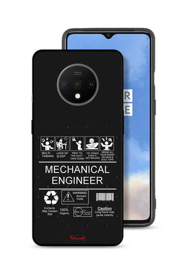 غطاء حماية لهاتف OnePlus 7T - ملصق مهندس ميكانيكي