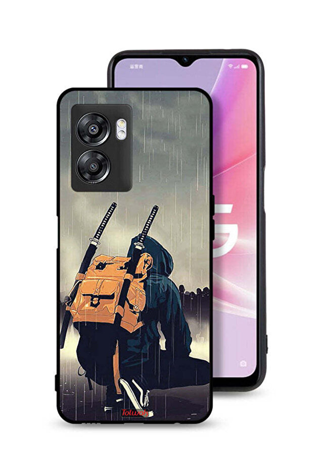 غطاء حماية Oppo A57 5G بتصميم سيف ساموراي رقمي