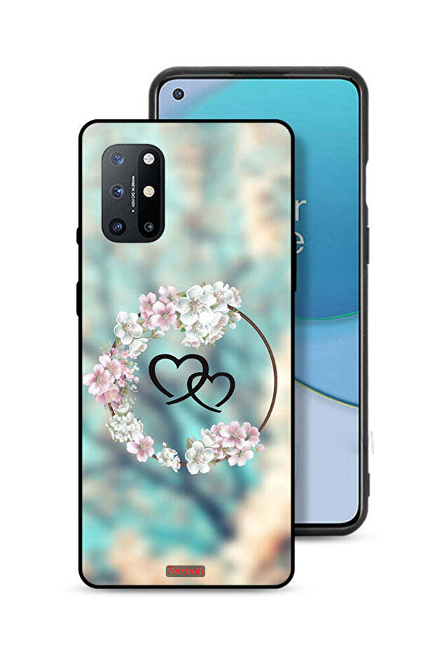 غطاء حماية لهاتف OnePlus 8T 5G برسومات قلوب في خاتم