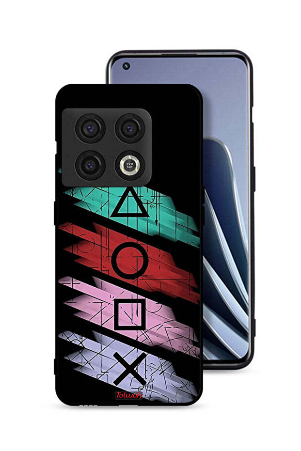 غطاء حماية لهاتف OnePlus 10 Pro 5G برسومات أيقونات لعبة Squid