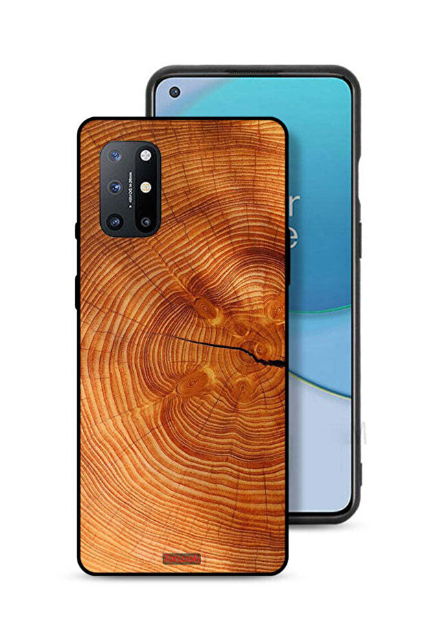 غطاء حماية لهاتف OnePlus 8T 5G مصنوع من الخشب المتصدع