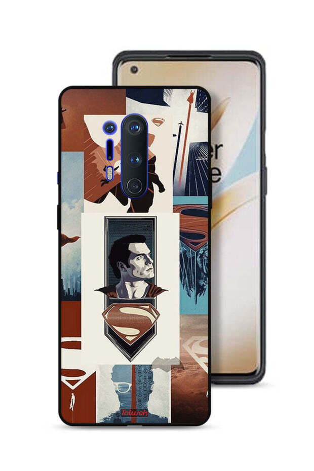 غطاء حماية لهاتف OnePlus 8 Pro برسومات سوبرمان