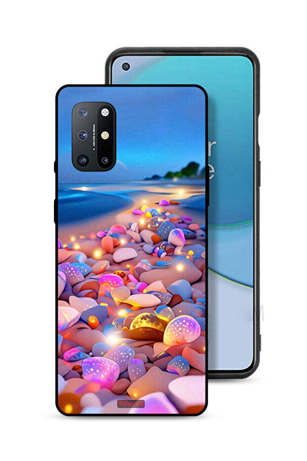 غطاء حماية لهاتف OnePlus 8T 5G برسومات فنية من الأحجار