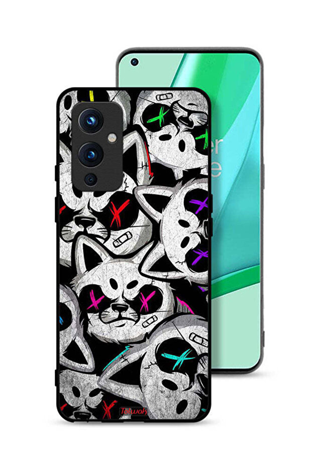غطاء حماية لهاتف OnePlus 9 5G بنقشة قطط مارشميلو