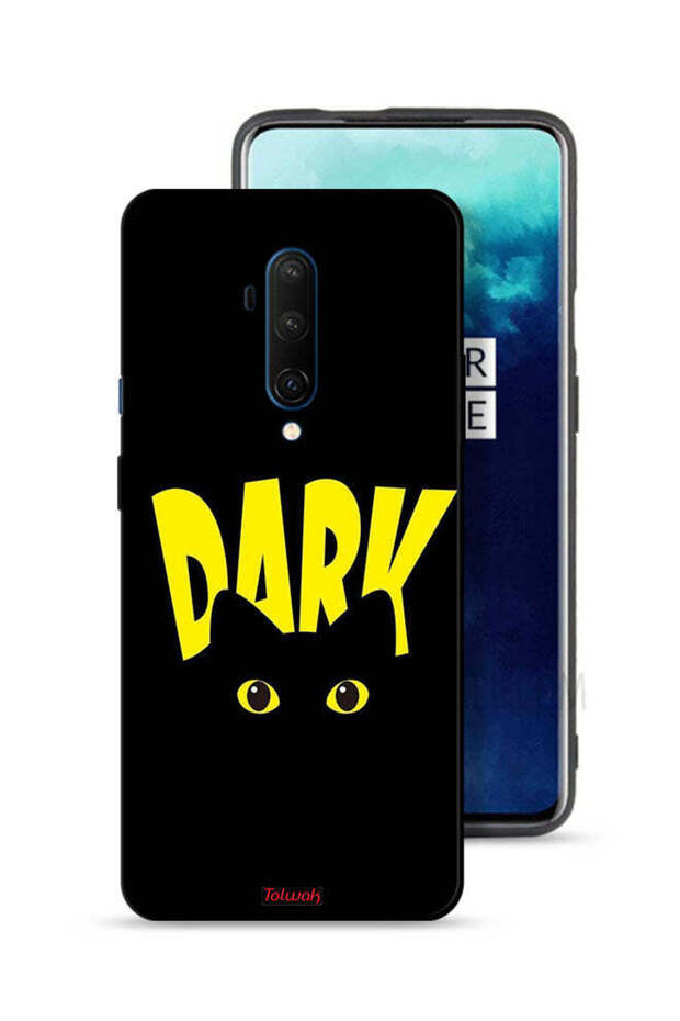 OnePlus 7T Pro Protective Case Cover Dark Cat