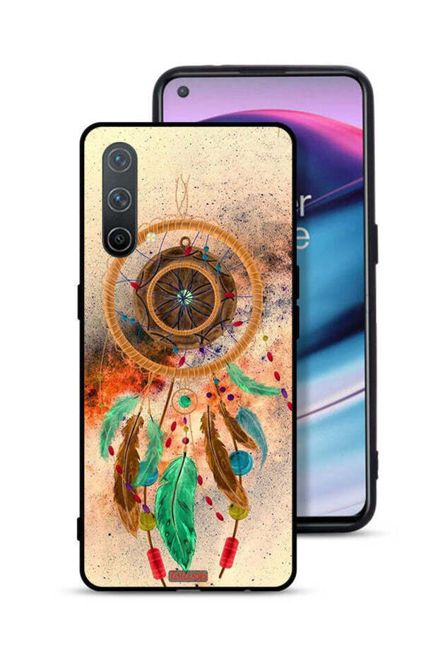 غطاء حماية لهاتف OnePlus Nord CE 5G بنقشة ريش ماندالا معلق