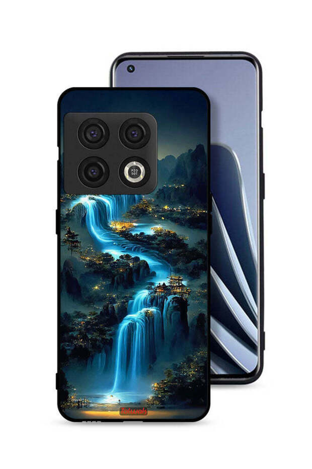 غطاء حماية لهاتف OnePlus 10 Pro 5G بتصميم شلال فني