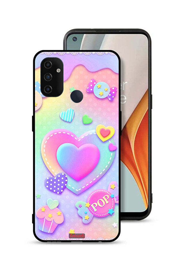 غطاء حماية لهاتف OnePlus Nord N100 - فن Pop Hearts