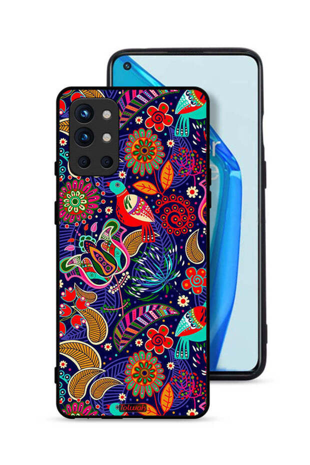 غطاء حماية لهاتف OnePlus 9R 5G بنقشة طيور وزهور