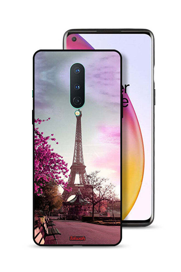 OnePlus 8 Protective Case Cover Eiffel Tower - 1