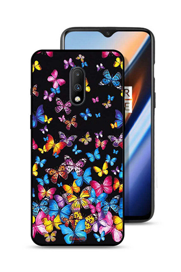 OnePlus 7 Protective Case Cover Colorful Butterflies
