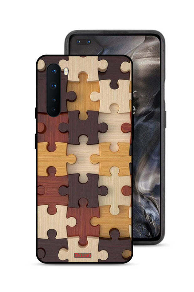 غطاء حماية لهاتف OnePlus Nord بنمط خشبي