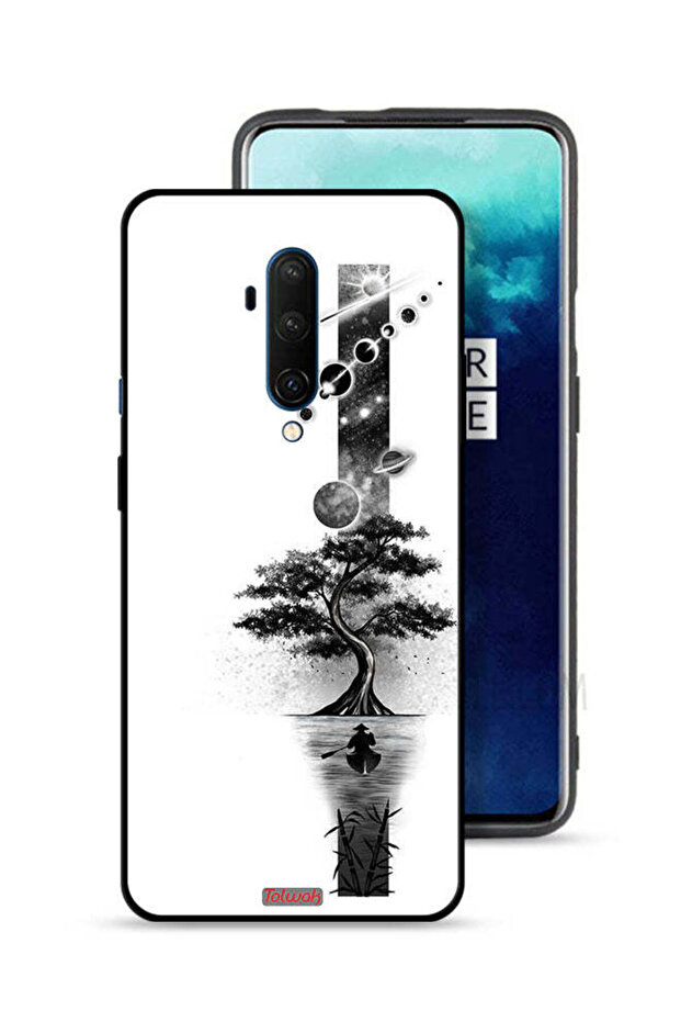 غطاء حماية لهاتف OnePlus 7T Pro بتصميم فن الأرض والفضاء