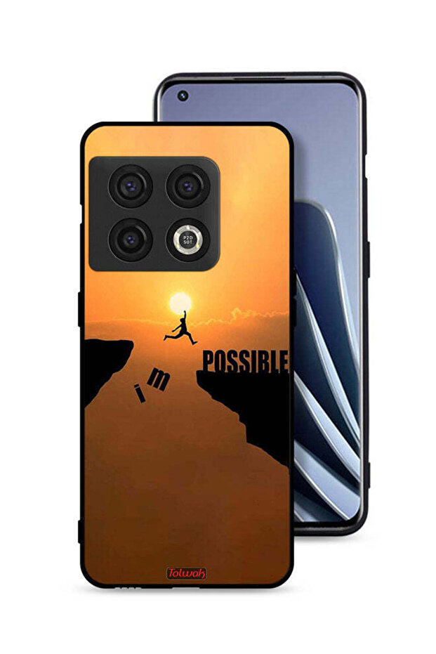 غطاء حماية لهاتف OnePlus 10 Pro 5G مطبوع عليه I Am Possible