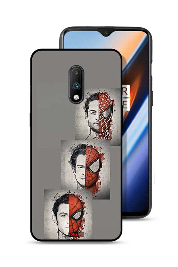 غطاء حماية لهاتف OnePlus 7 برسومات سبايدر مان