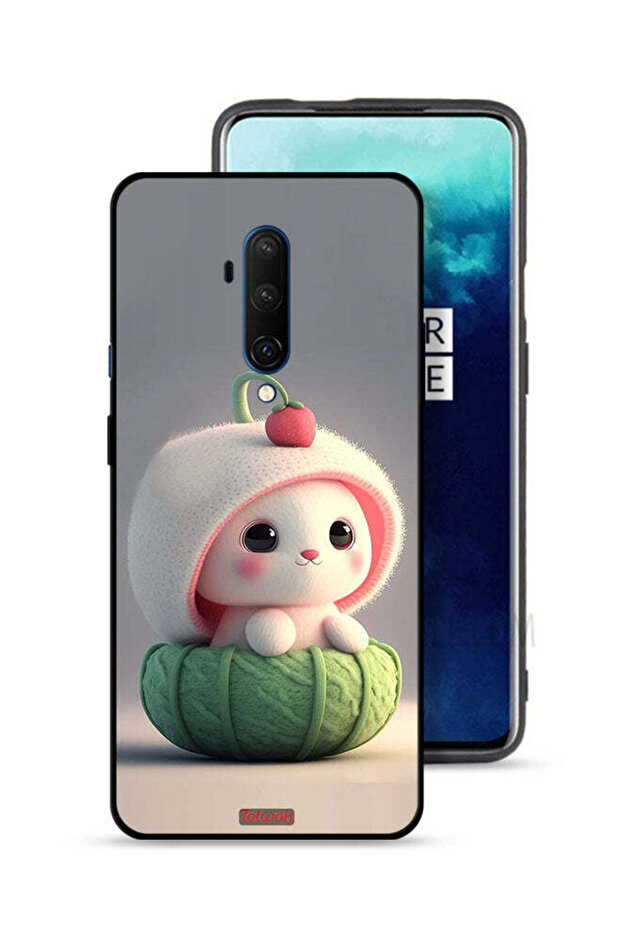 غطاء حماية لهاتف OnePlus 7T Pro على شكل أرنب صغير لطيف